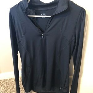 Black dry fit zip up made by champion from target